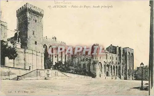 Ansichtskarte AK Avignon Palais des Papes Facade principale