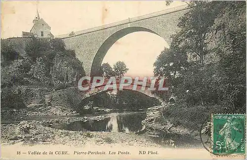 Cartes postales Vallee de la Cure Pierre Perthuis Les Ponts