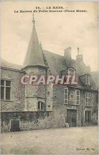 Cartes postales Le Mans La Maison du Poete Scarron (Vieux Mans)