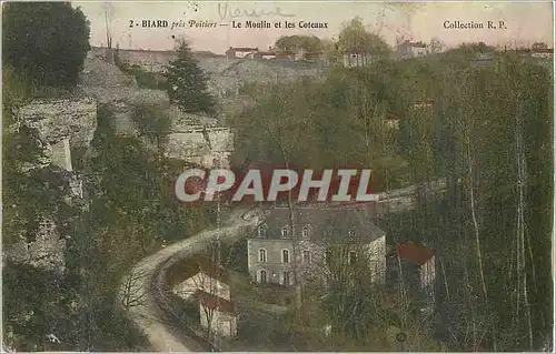 Cartes postales Biard pres Poitiers Le Moulin et les Coteaux