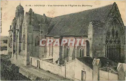 Cartes postales Loudun Vue Generale de l'Eglise du Martray