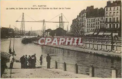 REPRO Nantes La Loire La Gare de la Bourse et l'Entree du Quai de la Fosse