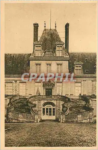 Ansichtskarte AK Fontainebleau (S et M) le Palais Escalier du Fer a Cheval la Douce France