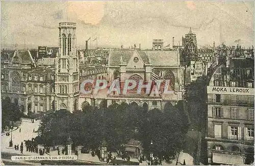 Cartes postales Paris St Germain a Vol d'Oiseau Moka Leroux