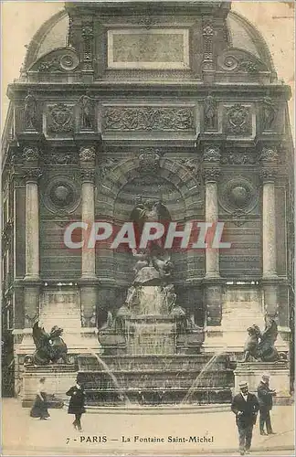 Cartes postales Paris La Fontaine Saint Michel