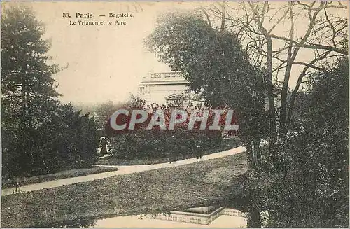 Ansichtskarte AK Paris Bagetelle Le Trianon et le Parc