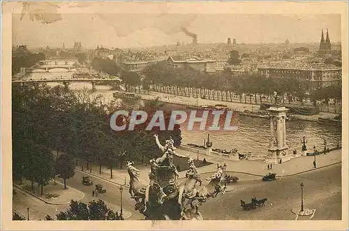 Cartes postales Paris en Flanant Perspective sur la Seine