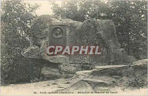 Cartes postales Foret de Fontainebleau Medaillon de Foucher de Careit