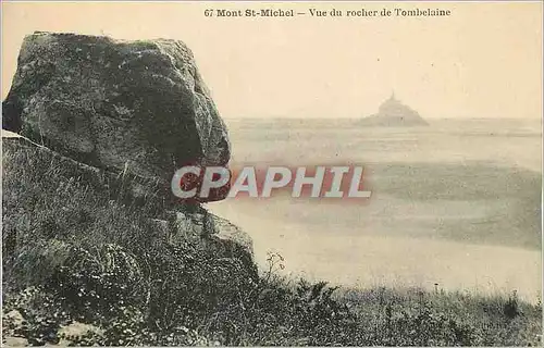 Cartes postales Le Mont Saint Michel Vue du Rocher de Tombelaine