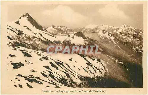 Cartes postales Cantal Un Paysage sur le Cote sud du Puy Mary