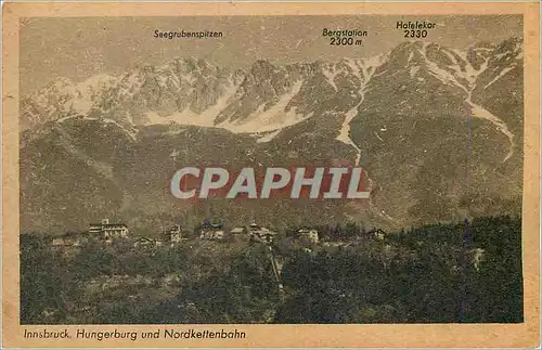 Cartes postales Insbruck Hungerburg und Nardkettenbahn