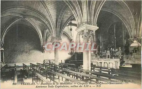 Ansichtskarte AK Vezelay Basilique de la Madeleine Chapelle Basse du Saint Sacrement