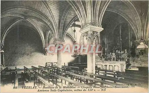 Cartes postales Vezelay Basilique de la Madeleine Chapelle Basse du Saint Sacrement