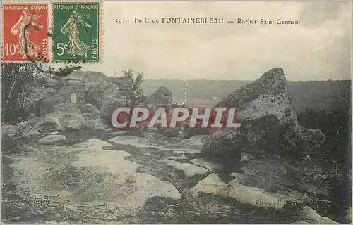 Cartes postales Foret de Fontainebleau Rocher Saint Germain
