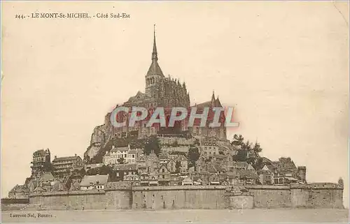 Cartes postales Le Mont St Michel Cote Sud Est