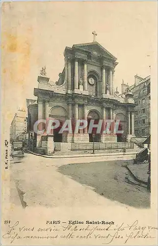 Cartes postales Paris Eglise Saint Roch