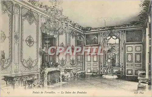 Cartes postales Palais de Versailles Le Salon des Pendules