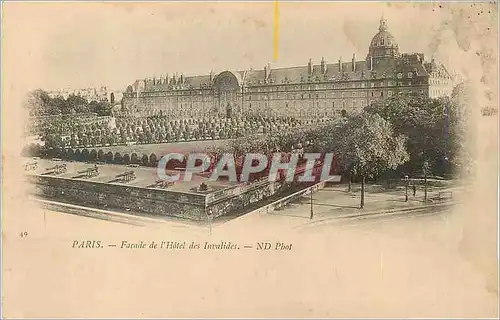 Ansichtskarte AK Paris Facade de l'Hotel des Invalides (carte 1900)