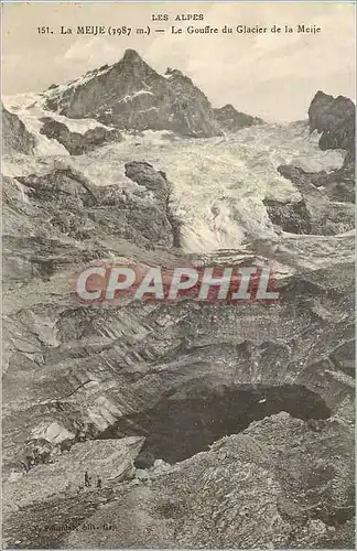 Ansichtskarte AK La Meije (3987 m) Les Alpes Le Gouffre du Glacier de la Meije