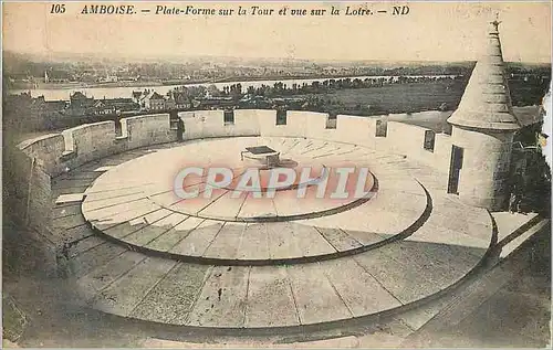 Ansichtskarte AK Amboise Plate Forme sur la Tour et vue sur la Loire