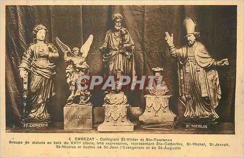 Cartes postales Ennezat Collegiale St Victor et Ste Couronne