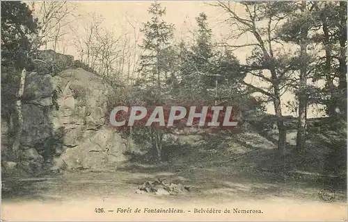 Cartes postales Foret de Fontainebleau Belvedere de Nemerosa