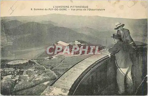 Ansichtskarte AK Sommet de Puy de Dome L'Auvergne Pittoresque Vue prise de l'Observatoire