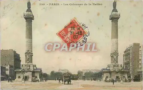 Cartes postales Paris Les Colonnes de la Nation