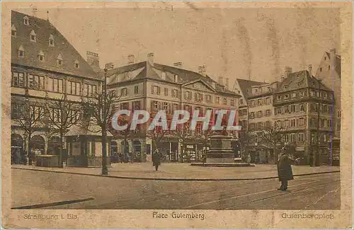 Ansichtskarte AK Strasbourg L'Ets Place Gutemberg