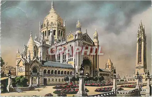 Moderne Karte La Basilique de Lisieux Panorama General