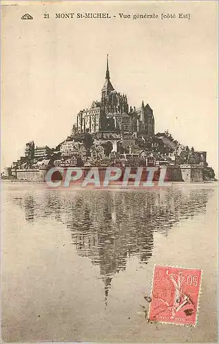 Cartes postales Mont Saint Michel Vue Generale (Cote Est)