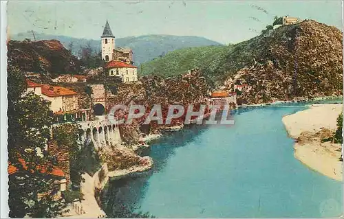 Cartes postales Ambialet Le Tarn Illustre Le Tunnel et L'Eglise