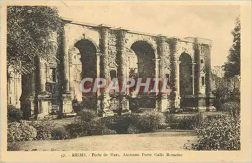 Cartes postales Reims Porte de Mars Ancienne Porte Gallo Romaine