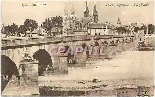 Cartes postales Moulins Le Pont Regemortes et Vue Generale