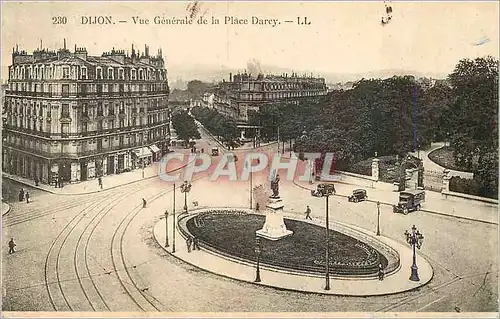Ansichtskarte AK Dijon Vue Generale de la Place Darcy
