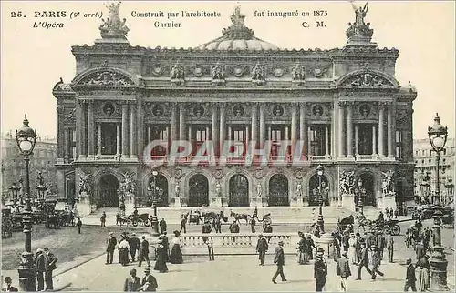 Cartes postales Paris (9e arrt) L'Opera Construit par l'Architecte Garnier