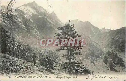 Cartes postales Environs du Mont Dore Les Gorges d'Enfer