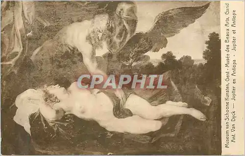 Cartes postales Musee des Beaux Arts Gand Ant Van Dyck Jupiter et Alntilope