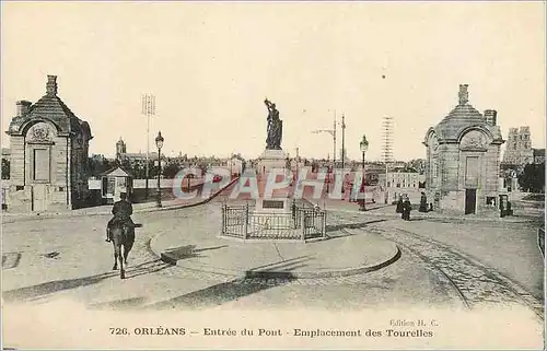Cartes postales Orleans Entree du Pont Emplacement des Tourelles