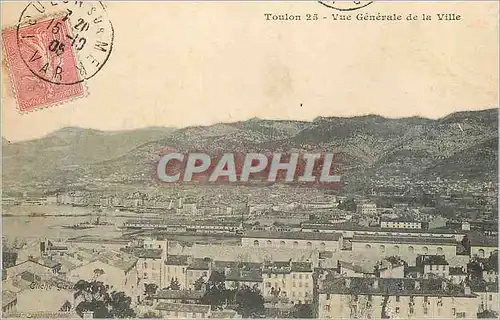 Cartes postales Toulon Vue Generale de la Ville