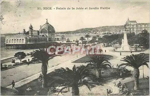 Cartes postales Nice Palais de la Jetee et Jardin Public