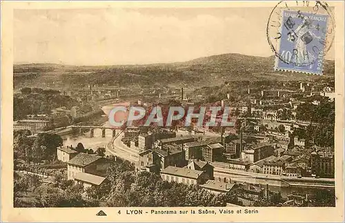Ansichtskarte AK Lyon Panorama sur la Saone Vaise et Serin