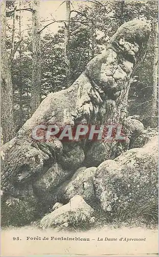 Ansichtskarte AK Foret de Fontainebleau La Dame d'Apremont