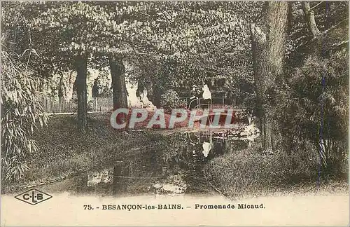 Ansichtskarte AK Besancon les Bains Promenade Micaud