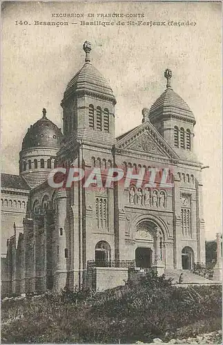 Cartes postales Besancon Basilique de St Ferjeux (Facade) Excursion en Franche Comte