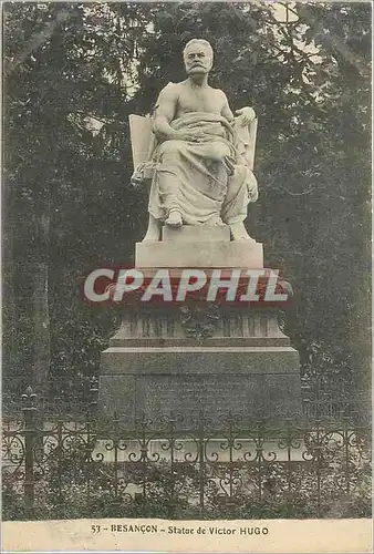 Cartes postales Besancon Statue de Victor Hugo