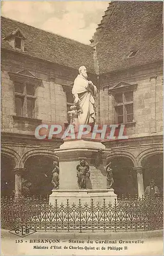 Ansichtskarte AK Besancon Statue du Cardinal Granvelle