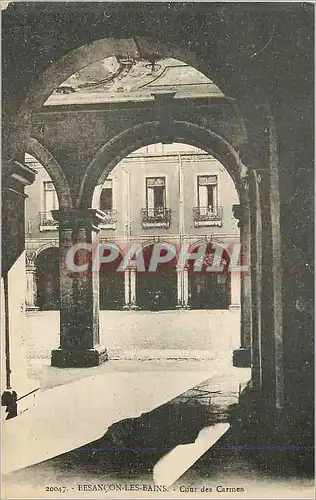 Cartes postales Besancon les Bains Cour des Carmes