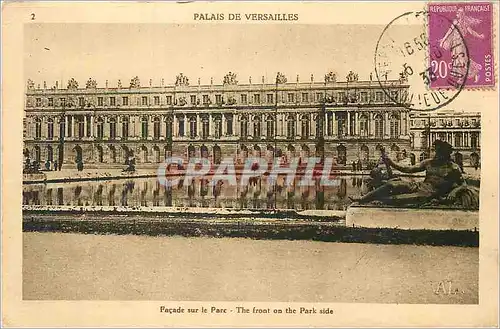 Ansichtskarte AK Palais de Versailles Facade sur le Parc