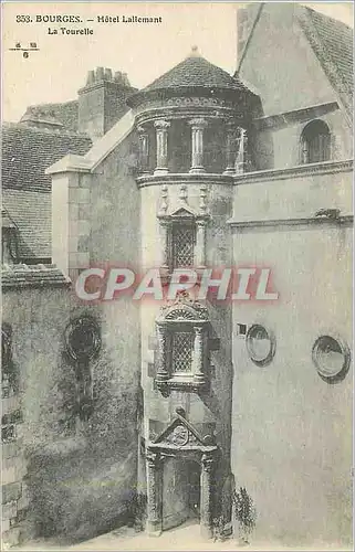 Cartes postales Bourges Hotel Lallemant la Tourelle